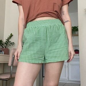Sunday best checked shorts